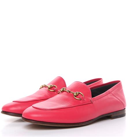 gucci hot pink loafers